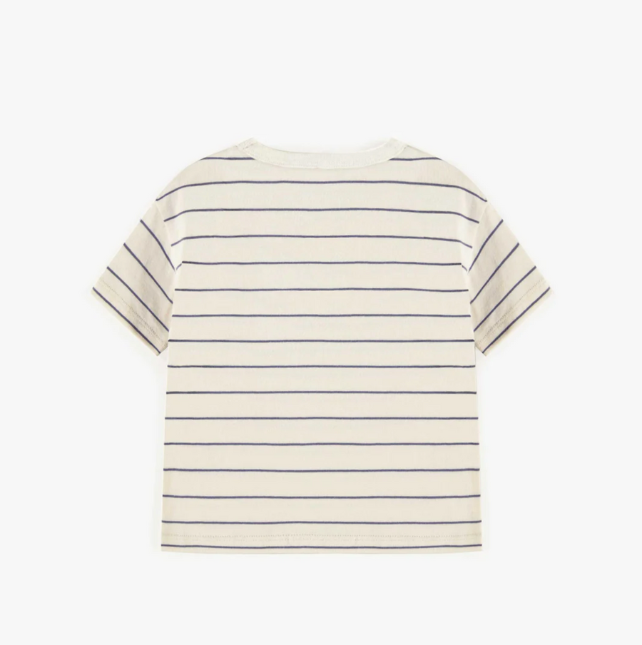Souris Mini - Short Sleeve T-Shirt - Blue Stripe