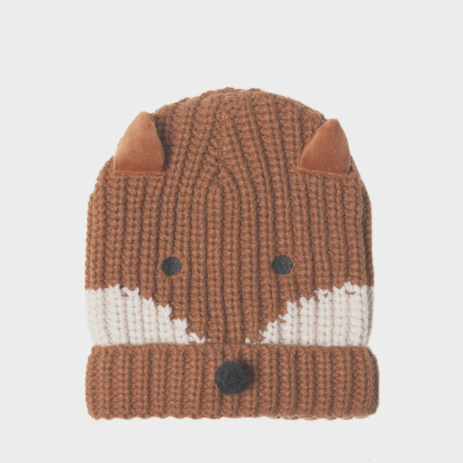 Rockahula - Felix Fox Knitted Hat - Brown