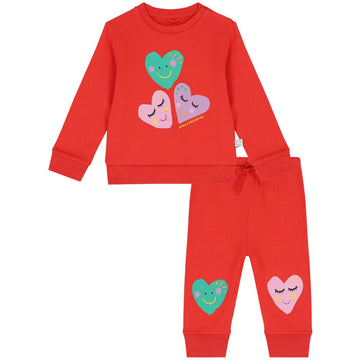 Stella McCartney - Smiling Hearts Tracksuit - Red