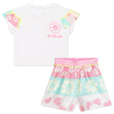 Billie Blush - T-Shirt  & Short Set - Flounce Flower
