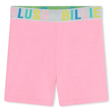 Billie Blush - Bike Shorts - Pink Logo Waistband