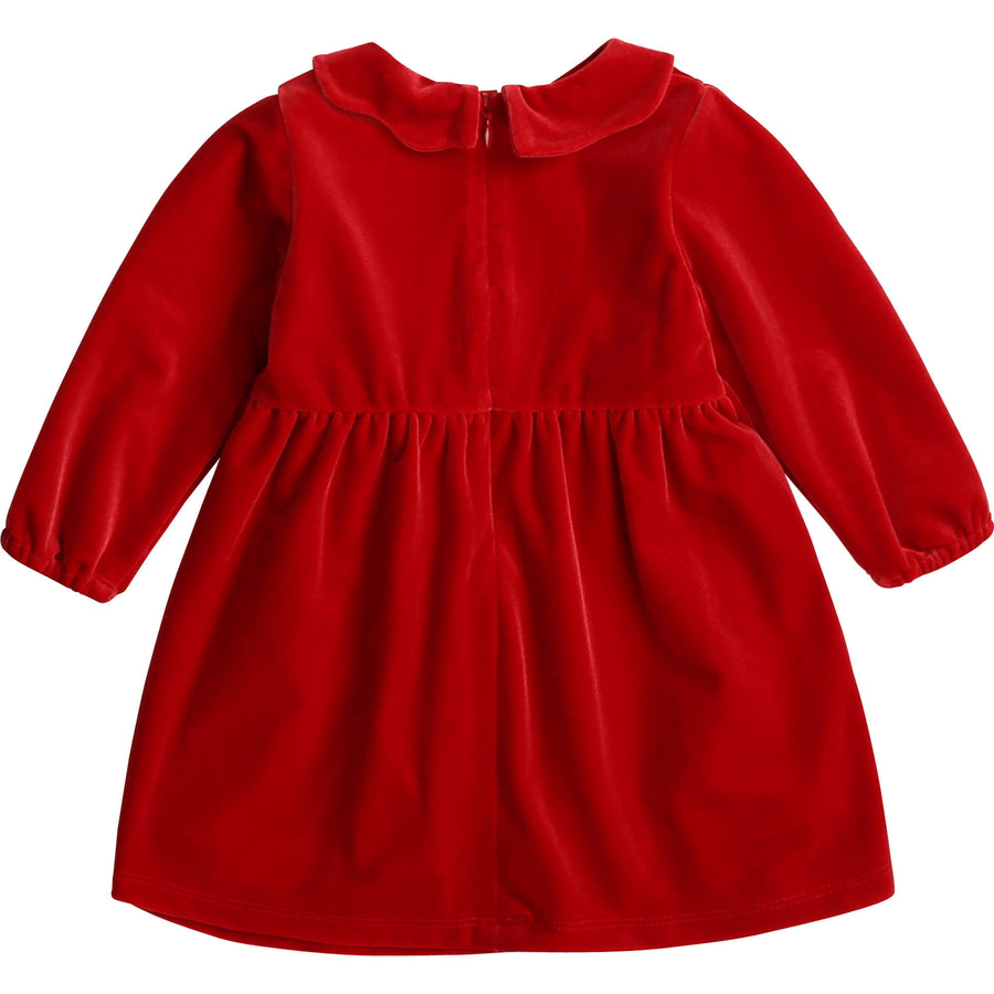 Carrement Beau - Baby Red Velour Ceremony Dress