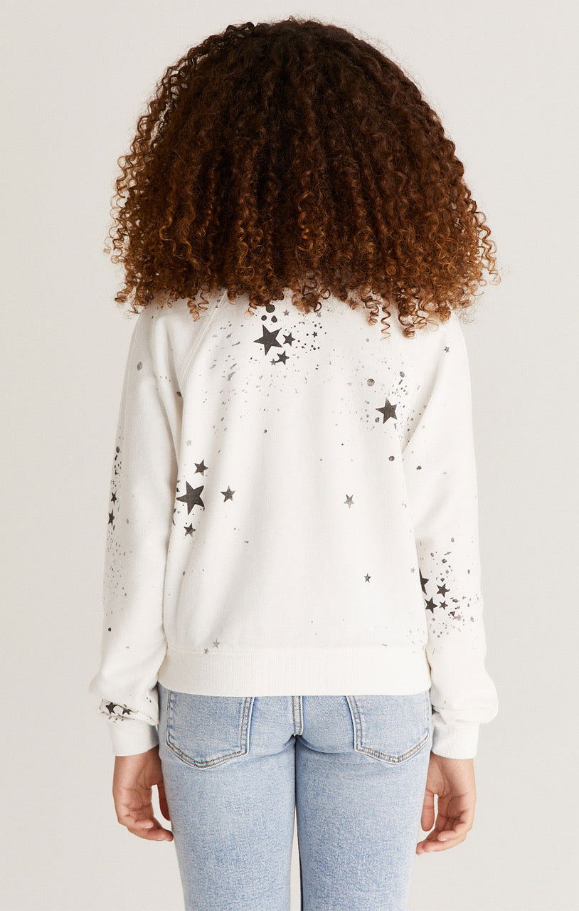 Z Supply - Splatter Star Sweatshirt - White
