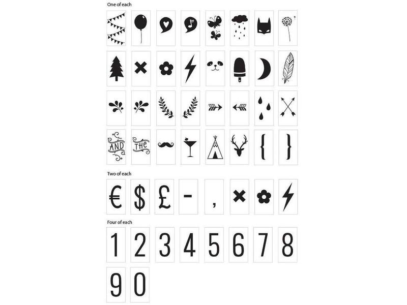 A Little Lovely Company - Letter Pack for Light Box