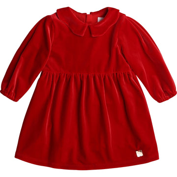 Carrement Beau - Baby Red Velour Ceremony Dress