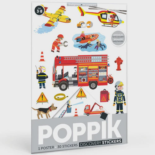 Poppik - Mini Discovery Poster - Firefighters