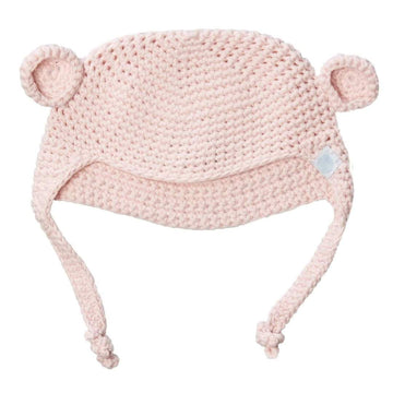 Beba Bean- Crochet Bear Toque- Pink
