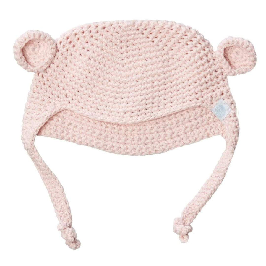 Beba Bean- Crochet Bear Toque- Pink