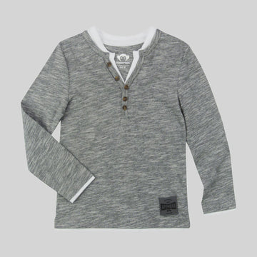 Appaman - Camden Long Sleeve Shirt - Grey Scale Stripe