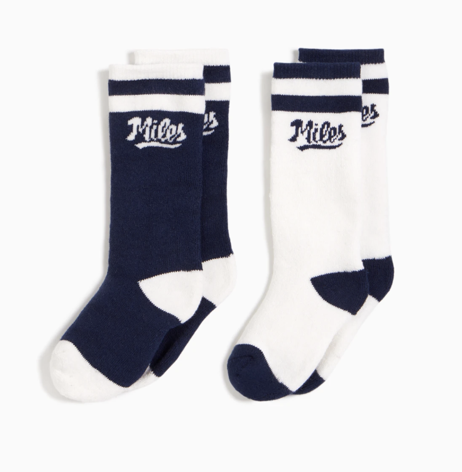Miles baby - Sandlot Socks Set of 2 (Baseball Blue)
