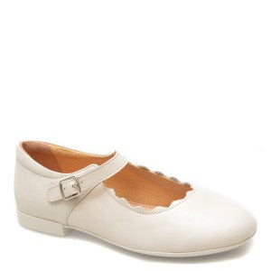 Geox - Plie Buckle Flat - Pearl White