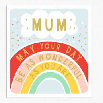 Think of Me - Mum Rainbow - Birthday Card