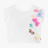 Billie Blush - Jersey Tee with 3D Butterflies