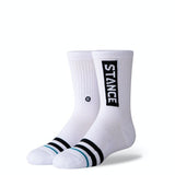 Stance- Kids OG Crew Sock- White
