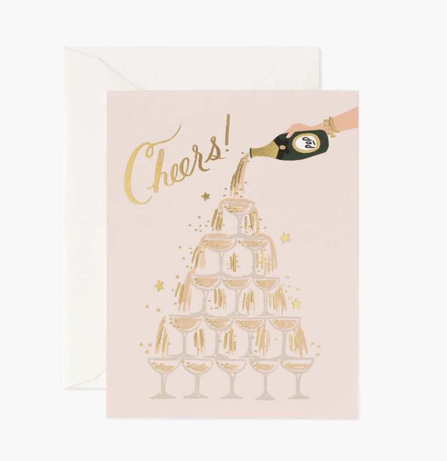 Rifle Paper Co. - Champagne Tower Cheers Card