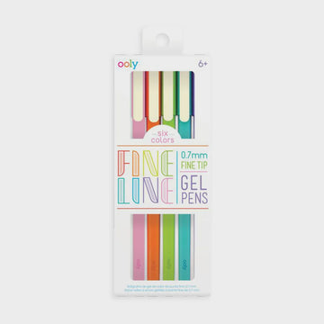 Ooly - Fine Line Colored Gel Pen - Set of 6