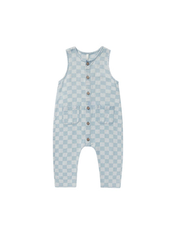 Rylee & Cru - Woven Jumpsuit - Blue Check