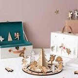 Meri Meri - Wooden Marching Band Advent Calendar Suitcase