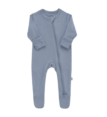 Kyte Baby - Zippered Footie - Slate