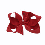 Olilia - Medium Classic Bow With Crystals - Scarlet
