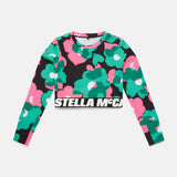 Stella McCartney - Floral Active Crop Top - Green