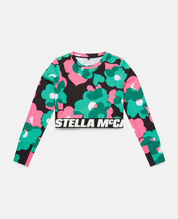 Stella McCartney - Floral Active Crop Top - Green