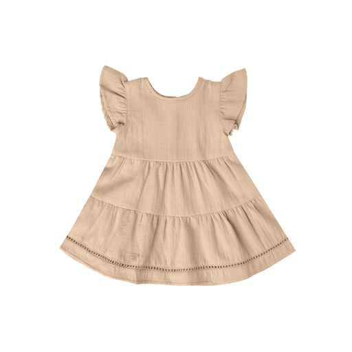 Quincy Mae - Lily Dress & Bloomer Set - Apricot