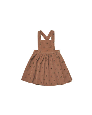 Rylee & Cru - Corduroy Pinafore Dress - Spice Blossom Embroidery