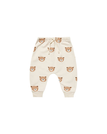 Quincy Mae - Pointelle Sweatpants - Natural Bears