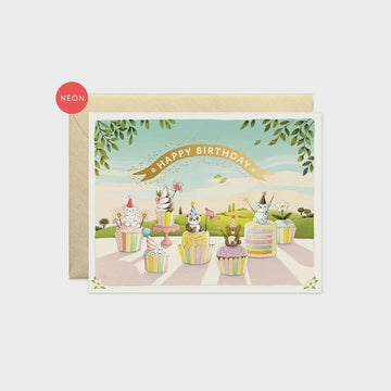 JooJoo - Cupcake Bears Birthday Card