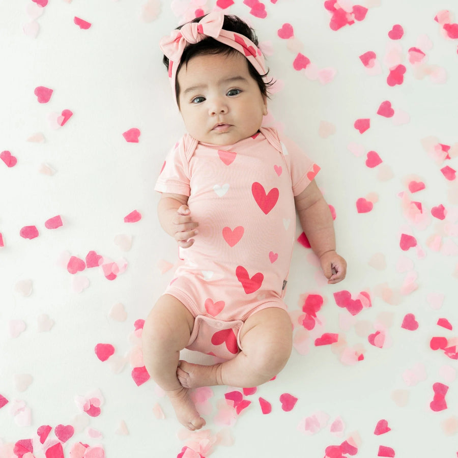 Kyte Baby - Body Suit - Crepe Hearts