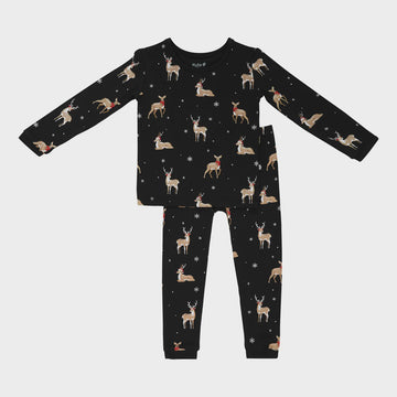 Kyte Baby - Long Sleeve Pajama Set - Midnight Deer