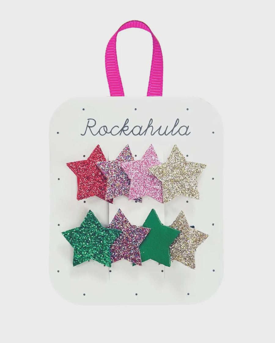 Rockahula - Jolly Glitter Star Clips