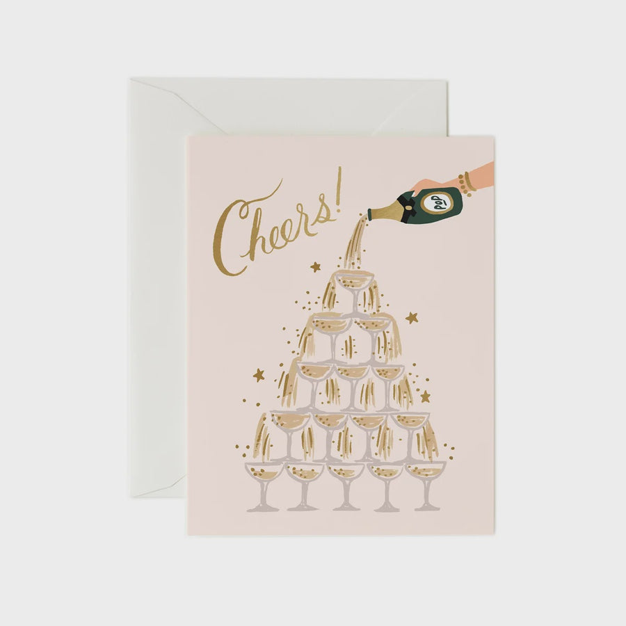 Rifle Paper Co. - Cheers! Champagne Tower Card