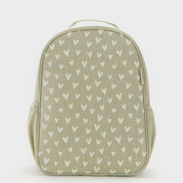 SoYoung - Little Hearts Sage Toddler Backpack