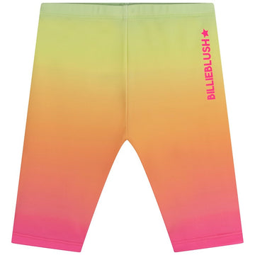 Billie Blush - Multicoloured Gradient Sporty Biker Shorts - Rainbow