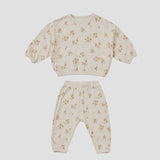 Quincy Mae - Waffle Slouch Set - Honey Flower
