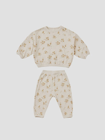 Quincy Mae - Waffle Slouch Set - Honey Flower