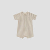 Quincy Mae - Zip Rashguard One-Piece - Vintage Stripe